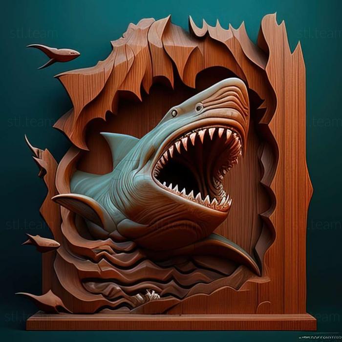 3D модель Игра Эволюция голодной акулы (STL)